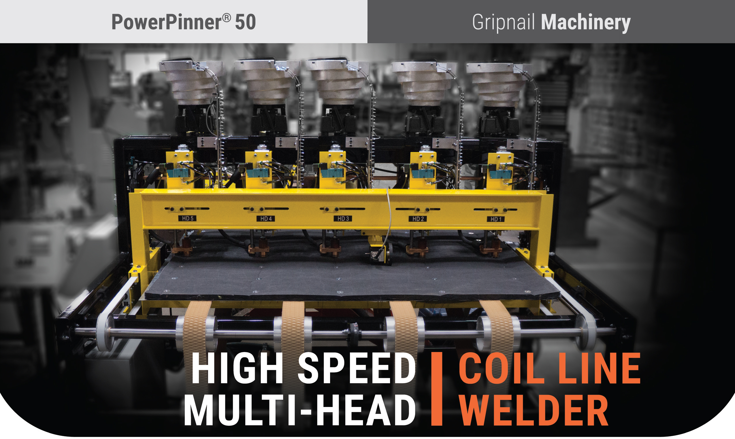 PowerPinner 50 multi head coil line pinner spotter (Main)