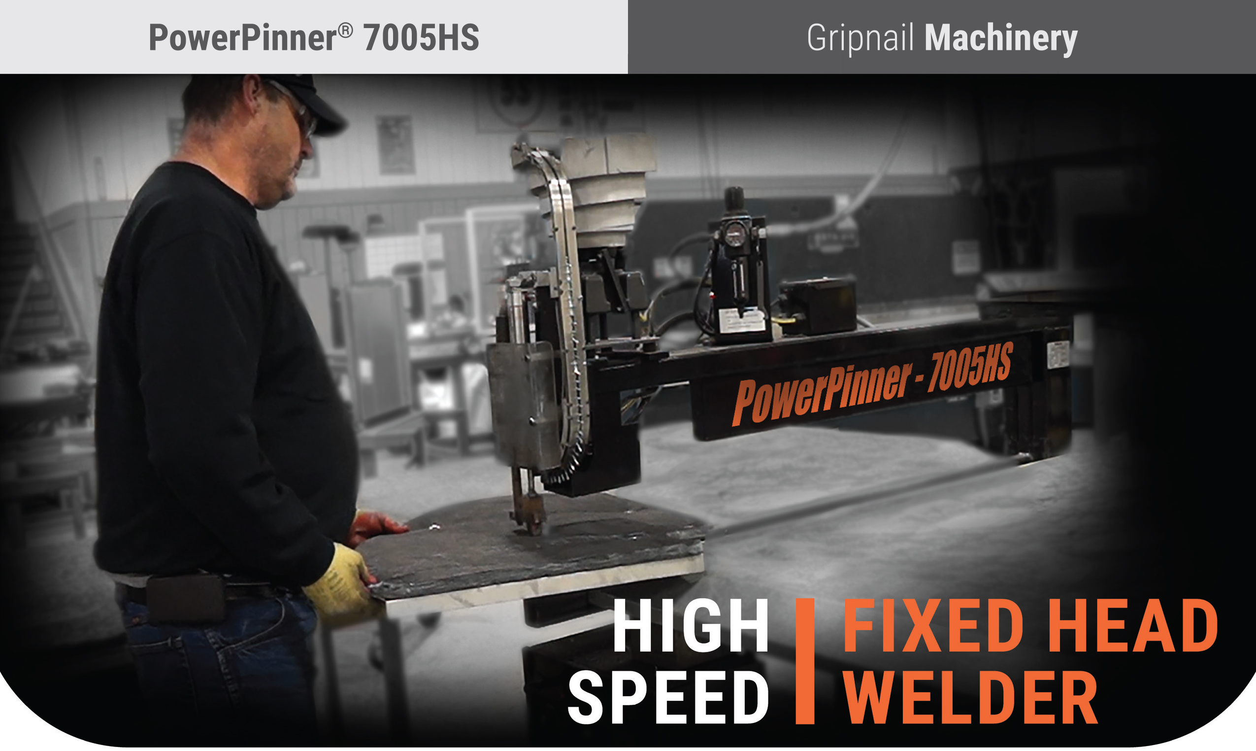 PowerPinner 7005HS (High Speed - Fixed Head Welder) Pin Spotter Main
