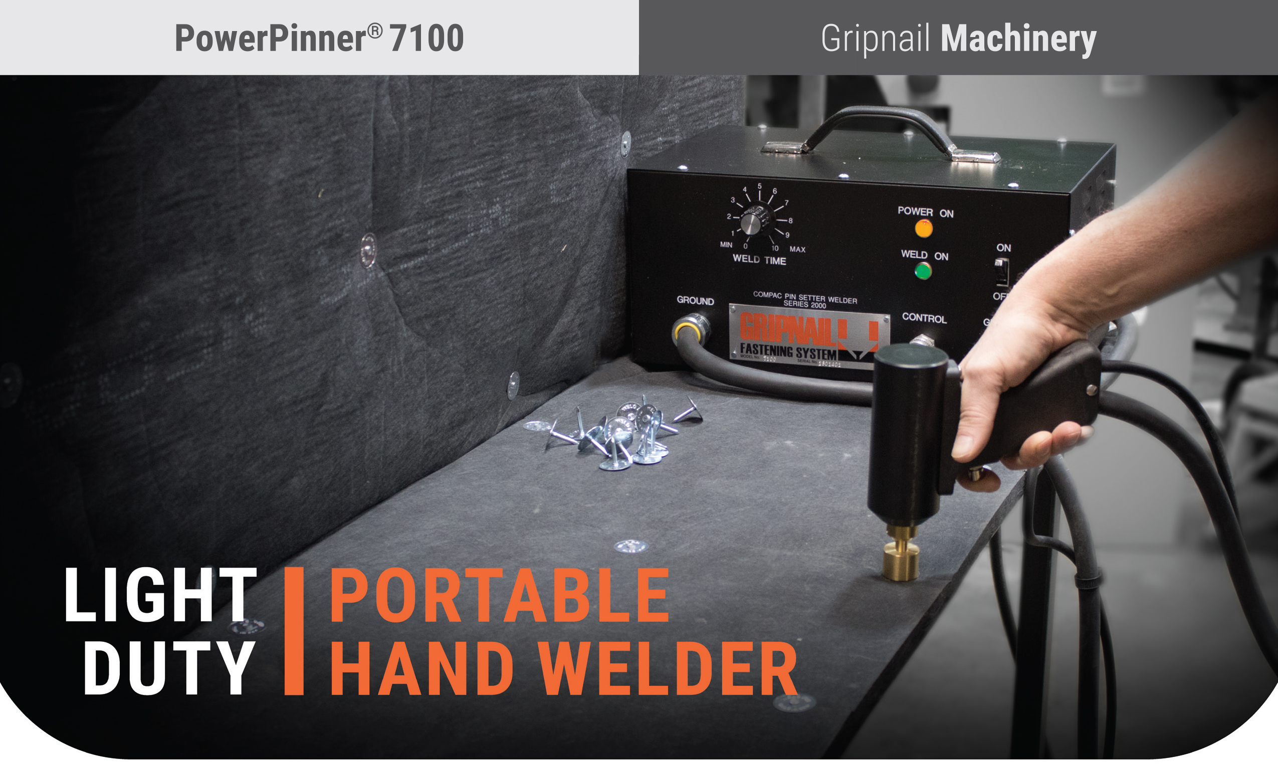 Gripnail PowerPinner 7100 Light Duty Portable Hand Welder (Main)