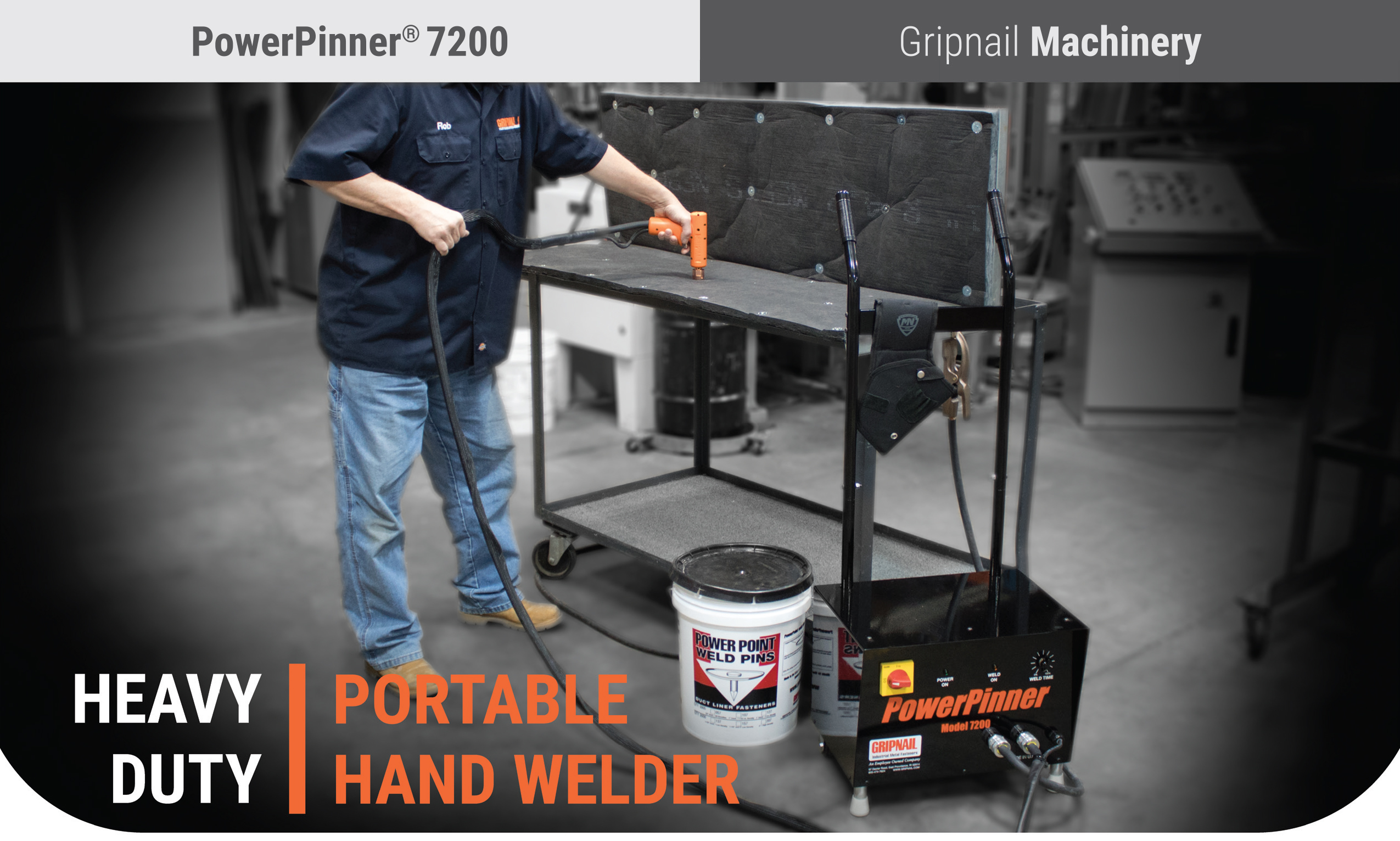 PowerPinner 7200 Heavy Duty Portable Hand Welder (Main)