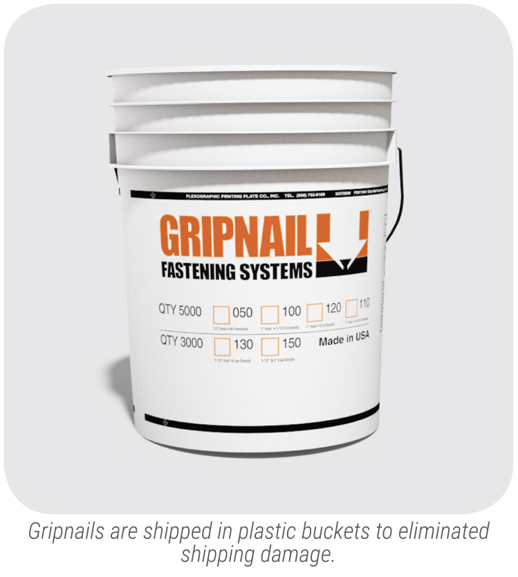 Gripnail - Gripnails (Mechanical Insulation Fasteners) Bangers buckets