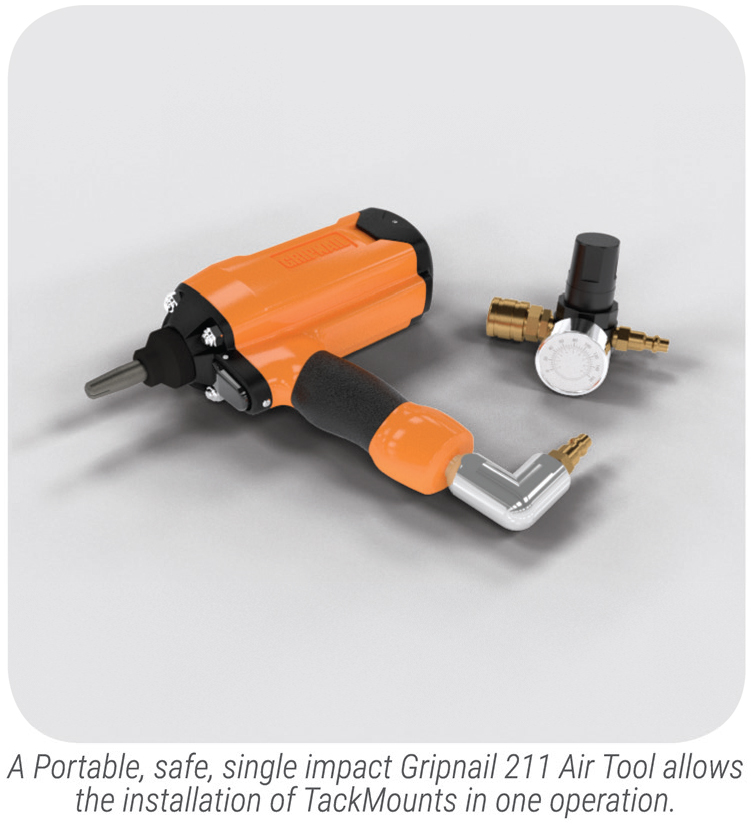 tackmount cable tie mount air tool